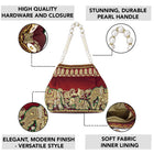Timeless Zari Embroidery Potli Bag - Maroon