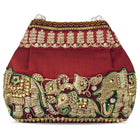 Timeless Zari Embroidery Potli Bag - Maroon