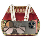 Timeless Zari Embroidery Potli Bag - Maroon