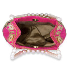 Timeless Zari Embroidery Potli Bag - Rani Pink