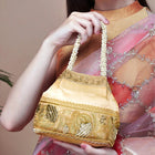 Timeless Zari Embroidery Potli Bag - Cream