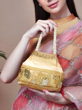 Timeless Zari Embroidery Potli Bag - Cream