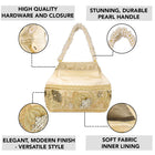 Timeless Zari Embroidery Potli Bag - Cream
