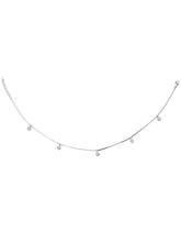 Minimalist Adjustable CZ Sterling Anklet