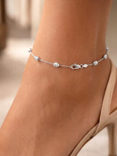 Peora Station White Stone Necklace - Silver