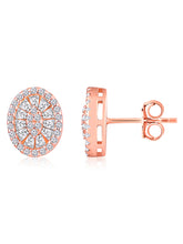 Elegant CZ Circles Rose Gold