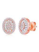 Elegant CZ Circles Rose Gold