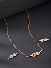 Elegant Infinity: Rose Gold  CZ Set