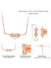 Elegant Infinity: Rose Gold  CZ Set