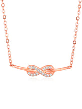 Elegant Infinity: Rose Gold  CZ Set