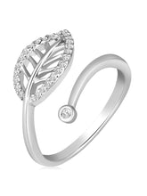 Sparkling Foliage CZ Ring