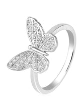 Gleaming Butterfly CZ Ring