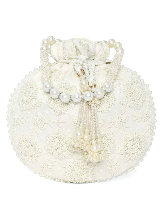 Chic & Glamorous Potli Collection - White