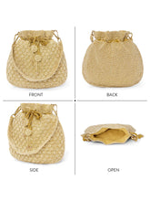 Elegant Beads Potli for Evening Occasions - Cream