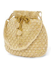 Elegant Beads Potli for Evening Occasions - Cream
