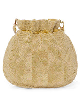 Elegant Beads Potli for Evening Occasions - Cream