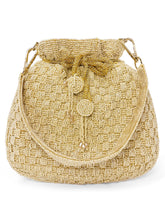 Elegant Beads Potli for Evening Occasions - Cream