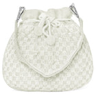 Elegant Beads Potli for Evening Occasions - White
