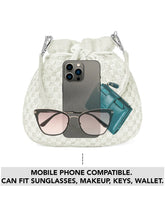 Elegant Beads Potli for Evening Occasions - White