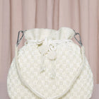 Elegant Beads Potli for Evening Occasions - White