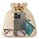 Stylish Glamour Grasp Potli Bag - Cream