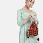 Stylish Glamour Grasp Potli Bag - Maroon