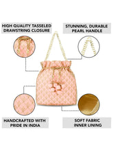 Heritage Embroidered Potli with Pearls