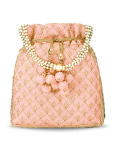 Heritage Embroidered Potli with Pearls