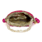 Stylish Glamour Grasp Potli Bag - Rani Pink