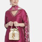 Stylish Glamour Grasp Potli Bag - White