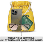 Stylish Glamour Grasp Potli Bag - Yellow