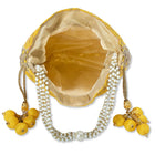 Stylish Glamour Grasp Potli Bag - Yellow