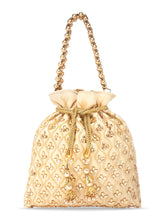 Evening Chic Cream Potli Bag