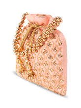 Evening Chic Cream Potli Bag