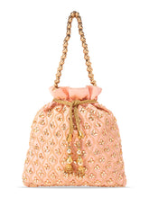 Evening Chic Cream Potli Bag