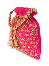 Evening Chic Cream Potli Bag