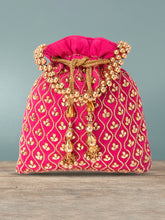 Evening Chic Cream Potli Bag