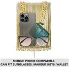Glam Tassel Chain Detail Handbag