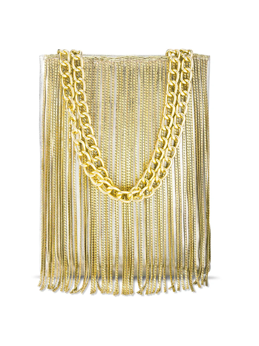 Glam Tassel Chain Detail Handbag
