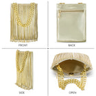 Glam Tassel Chain Detail Handbag