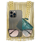 Glam Tassel Chain Detail Handbag
