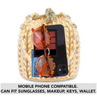 Sparkling Accent Bridal Glam Potli Bag - Rose Gold