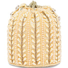 Sparkling Accent Bridal Glam Potli Bag - Rose Gold