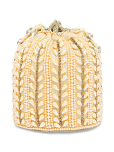 Sparkling Accent Bridal Glam Potli Bag - Rose Gold