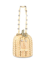 Sparkling Accent Bridal Glam Potli Bag - Rose Gold