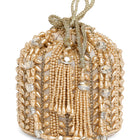 Sparkling Accent Bridal Glam Potli Bag - Champagne
