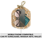 Sparkling Accent Bridal Glam Potli Bag - Champagne