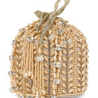 Sparkling Accent Bridal Glam Potli Bag - Champagne