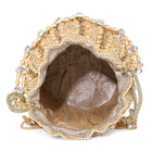 Sparkling Accent Bridal Glam Potli Bag - Champagne