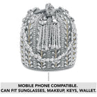 Sparkling Accent Bridal Glam Potli Bag - Silver